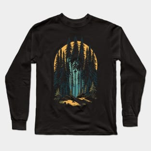 Pine trees in the forest Long Sleeve T-Shirt